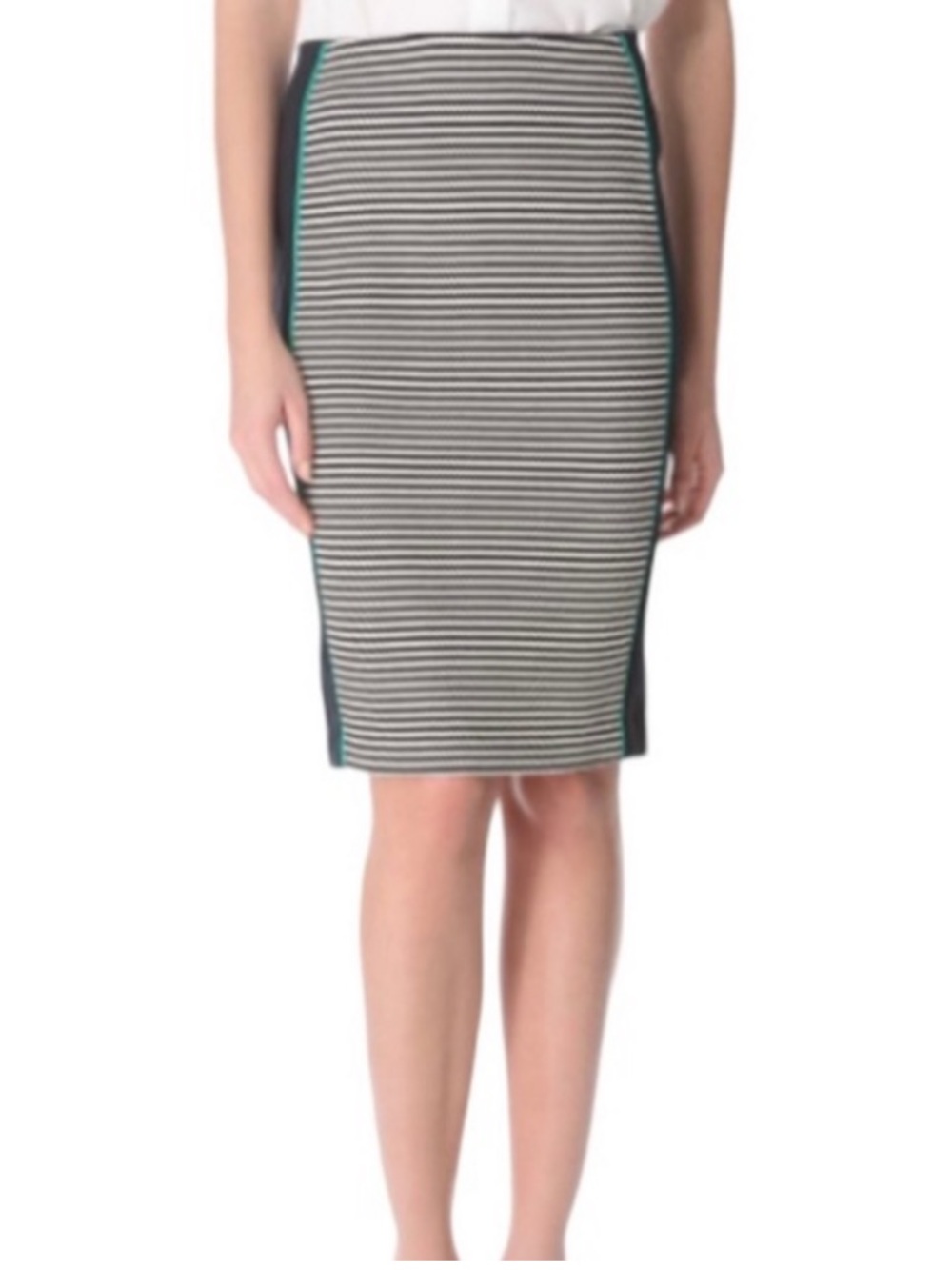 Veronica Beard full zip striped Pencil‎ Skirt
